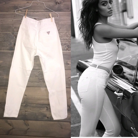 80s white jeans